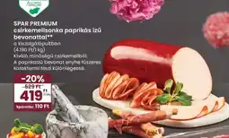 Spar SPAR Premium csirkemellsonka paprikás ízű bevonattal ajánlat