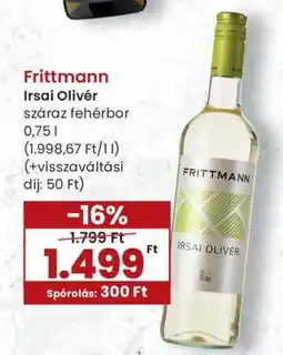 Spar Frittmann Irsai Olivér ajánlat