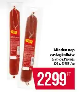 Coop Minden nap vastagkolbász ajánlat