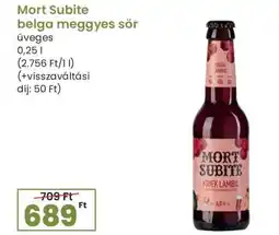 Spar MORT SUBITE Belga meggyes sör ajánlat