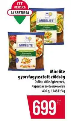 Coop Mirelite gyorsfagyasztott zöldség ajánlat
