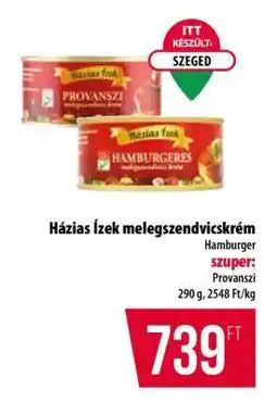 Coop Háziás Ízek melegszendvicskrém ajánlat