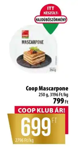 Coop Coop Mascarpone ajánlat