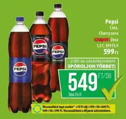 Coop Pepsi Cola, Cherry zero ajánlat