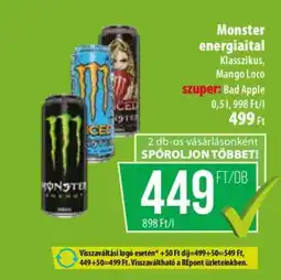 Coop MONSTER Energiaital ajánlat