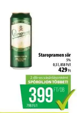 Coop Staropramen sör ajánlat