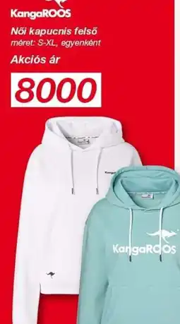 Kik KangaROOS Női kapucnis felső ajánlat