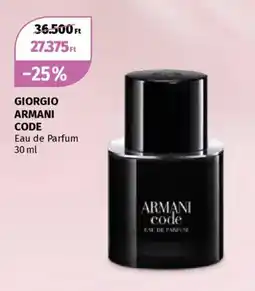 Müller GIORGIO ARMANI CODE Eau de Parfum ajánlat