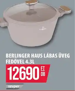 Coop BERLINGER HAUS LÁBAS ÜVEG FEDŐVEL ajánlat