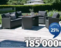 JYSK Asztal + kanapé + 2 szék ajánlat