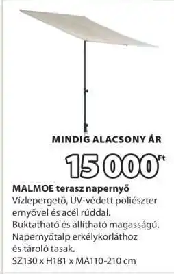 JYSK MALMOE terasz napernyő ajánlat