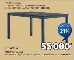 JYSK YTTRUP kerti asztal ajánlat