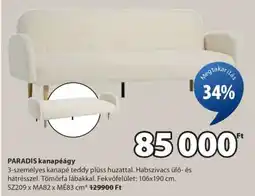 JYSK PARADIS kanapéágy ajánlat