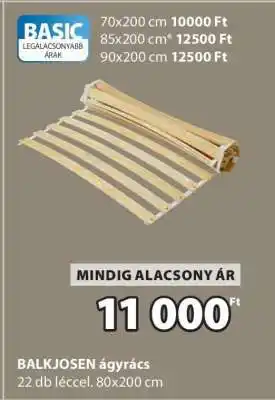 JYSK BALKJOSEN ágyrács ajánlat