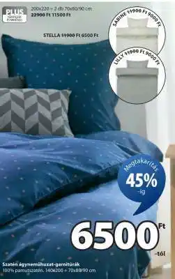 JYSK Szatén ágyneműhuzat-garnitúrák ajánlat