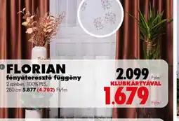 Diego FLORIAN fényáteresztő függöny ajánlat