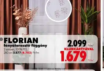 Diego FLORIAN fényáteresztő függöny ajánlat