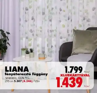 Diego LIANA fényáteresztő függöny ajánlat