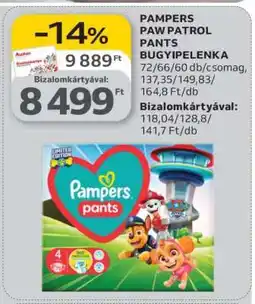 Auchan Pampers Paw Patrol Pants Bugyipelenka ajánlat