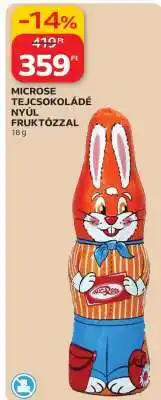 Auchan MICROSE TEJCSOKOLÁDÉ NYÚL FRUKTÓZZAL ajánlat