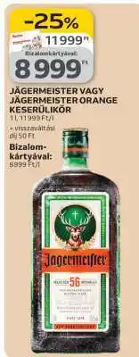 Auchan Jägermeister vagy Jägermeister Orange Keserűlikőr ajánlat