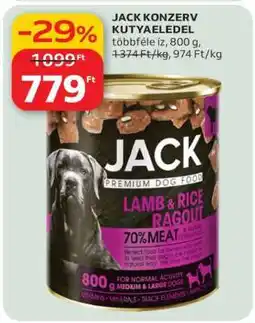 Auchan Jack konzerv kutyaeledel ajánlat
