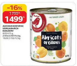 Auchan AUCHAN KEDVENC SÁRGABARACK-KONZERV ajánlat