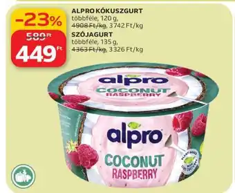 Auchan Alpro kókuszgurt ajánlat