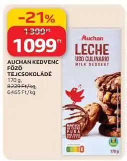Auchan AUCHAN KEDVENC FŐZŐ TEJCSOKOLÁDÉ ajánlat