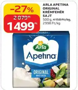 Auchan ARLA APETINA ORIGINAL KRÉMFEHÉR SAJT ajánlat