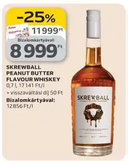 Auchan SKREWBALL PEANUT BUTTER FLAVOUR WHISKEY ajánlat