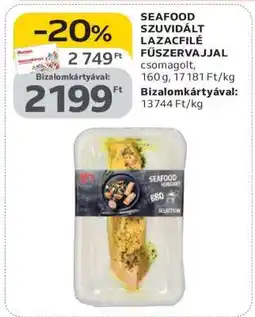 Auchan SEAFOOD SZUVIDÁLT LAZACFILÉ FŰSZERVAJJAL ajánlat