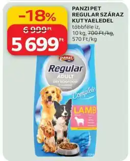 Auchan PANZI PET REGULAR SZÁRAZ KUTYAELEDEL ajánlat