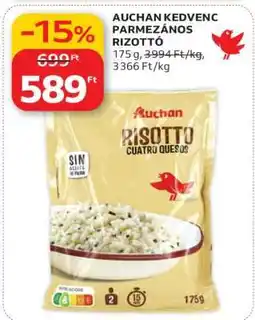 Auchan AUCHAN KEDVENC PARMEZÁNOS RIZOTTÓ ajánlat