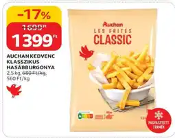 Auchan AUCHAN KEDVENC KLASSZIKUS HASÁBBURGONYA ajánlat