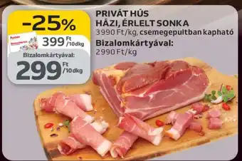 Auchan Privát Hús Házi Érlelt Sonka ajánlat