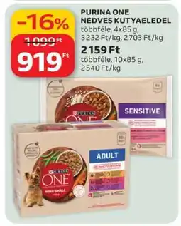 Auchan Purina One nedves kutyaeledel ajánlat