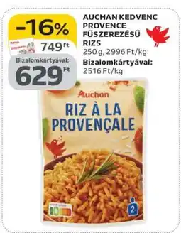Auchan AUCHAN KEDVENC PROVENCE FŰSZEREZÉSŰ RIZS ajánlat