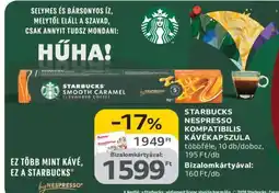 Auchan Starbucks Nespresso kompatibilis kávékapszula ajánlat