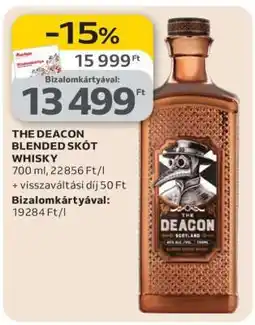 Auchan THE DEACON BLENDED SKÓT WHISKY ajánlat