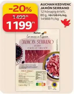 Auchan AUCHAN KEDVENC JAMÓN SERRANO ajánlat