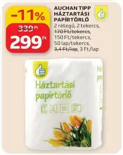 Auchan Auchan Tipp Háztartási Papírtörlő ajánlat