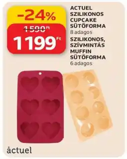 Auchan ACTUEL SZILIKONOS CUPCAKE SÜTŐFORMA ajánlat