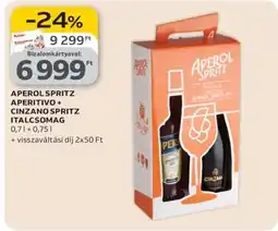 Auchan APEROL SPRITZ APERITIVO + CINZANO SPRITZ ITALCSOMAG ajánlat