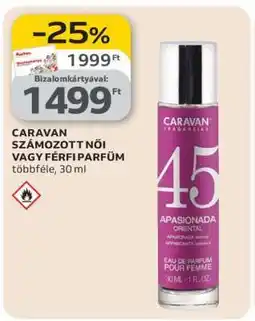 Auchan Caravan Számozott Női vagy Férfi Parfüm ajánlat