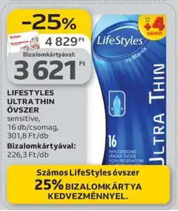 Auchan LIFESTYLES ULTRA THIN ÓVSZER ajánlat