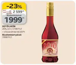 Auchan Sütő Likőr ajánlat