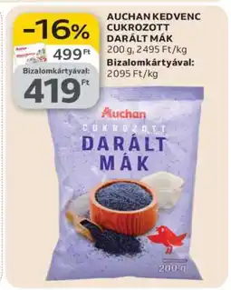 Auchan Auchan Kedvenc Cukrozott Darált Mák ajánlat