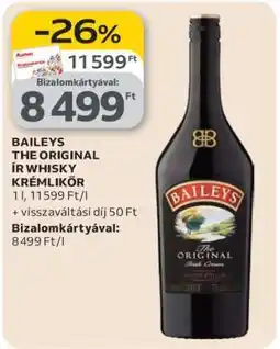 Auchan BAILEYS THE ORIGINAL ÍR WHISKY KRÉMLIKŐR ajánlat
