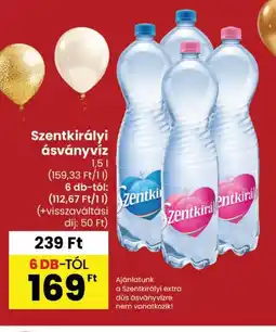 Spar Szentkirályi ásványvíz ajánlat